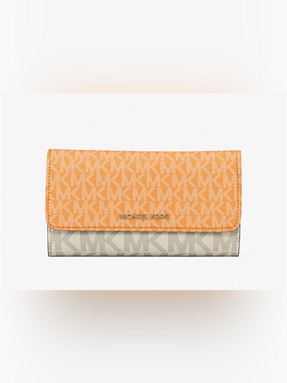 Michael Kors Jet Set Large Signature Logo Tri-Fold Wallet